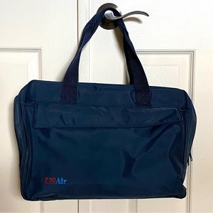 USAIR Flight Attendant Tote Bag Laptop USAirways Collectible Vintage Purse VGC